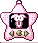 pink star tamanotchi pixel