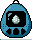 teal egg tamanotchi